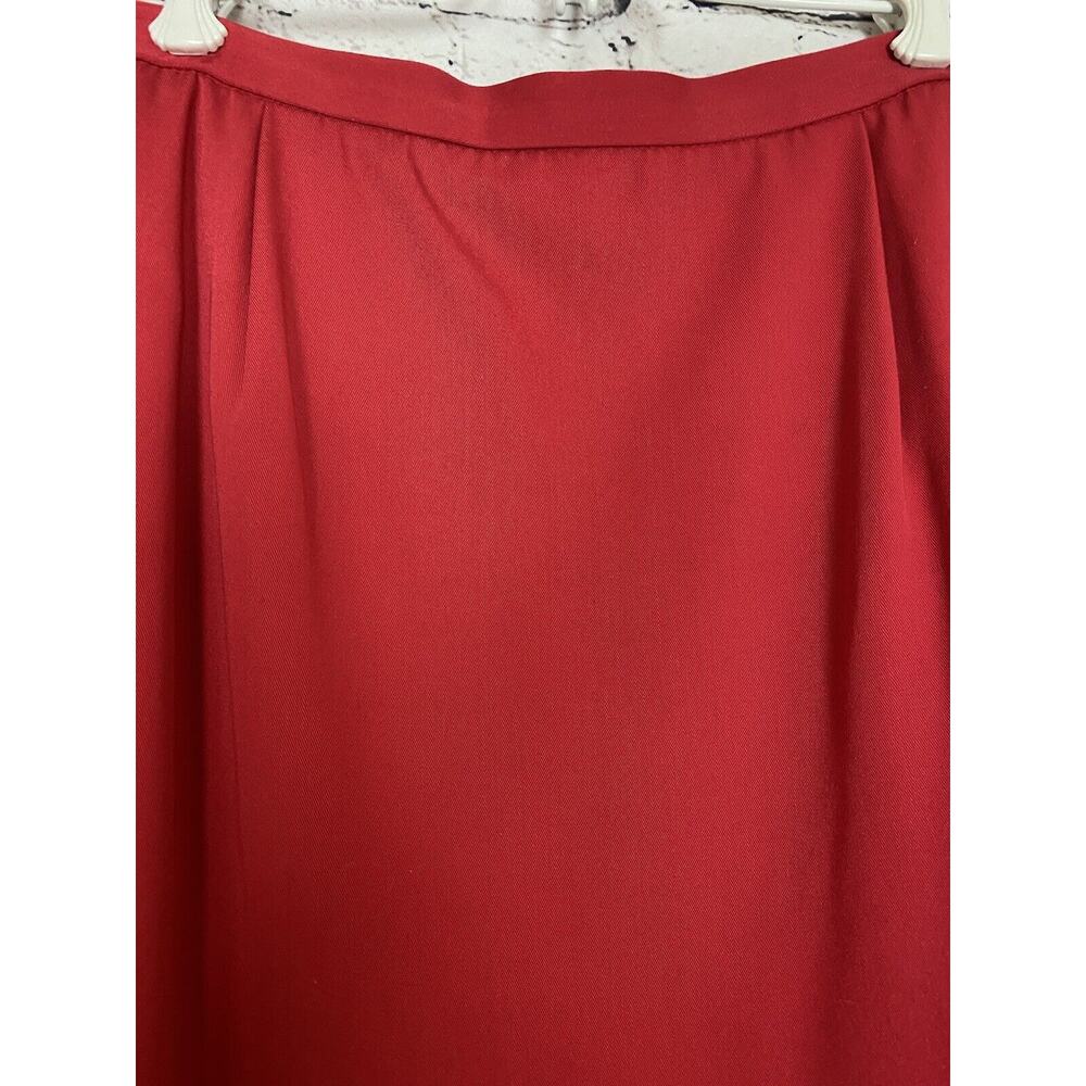 Vtg Pendleton Women's Size 14 Red Suit Long‎ Sleeve Blazer Jacket & Skirt - Picture 4 of 16